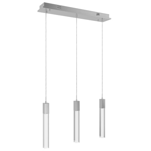 Multi-Light Pendant Avenue Lighting HF1900-3-GL-CH-C The Original Glacier 3-Light 37"W LED Pendant in Polished Chrome/Clear Crystals Avenue Lighting