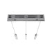 Multi-Light Pendant Avenue Lighting HF1900-3-GL-CH-C The Original Glacier 3-Light 37"W LED Pendant in Polished Chrome/Clear Crystals Avenue Lighting