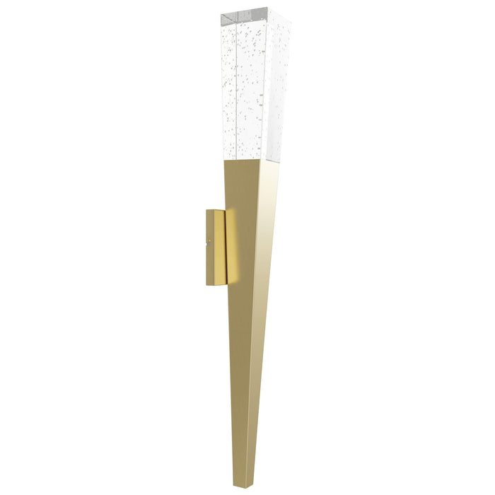Wall Sconce Avenue Lighting HF3040-BB The Original Glacier Aspen 32"H LED Wall Sconce in Brushed Brass/Bubbled Crystal Avenue Lighting