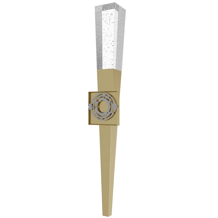Wall Sconce Avenue Lighting HF3040-BB The Original Glacier Aspen 32"H LED Wall Sconce in Brushed Brass/Bubbled Crystal Avenue Lighting