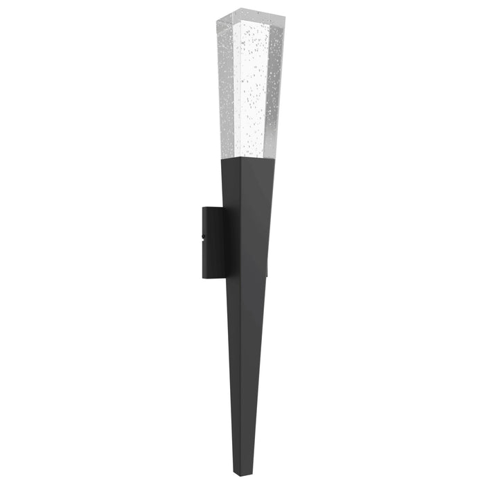Wall Sconce Avenue Lighting HF3040-BK The Original Glacier Aspen 32"H LED Wall Sconce in Black/Bubbled Crystal in Chrome Avenue Lighting