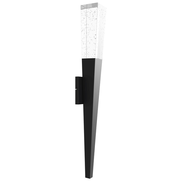 Wall Sconce Avenue Lighting HF3040-BK The Original Glacier Aspen 32"H LED Wall Sconce in Black/Bubbled Crystal in Chrome Avenue Lighting