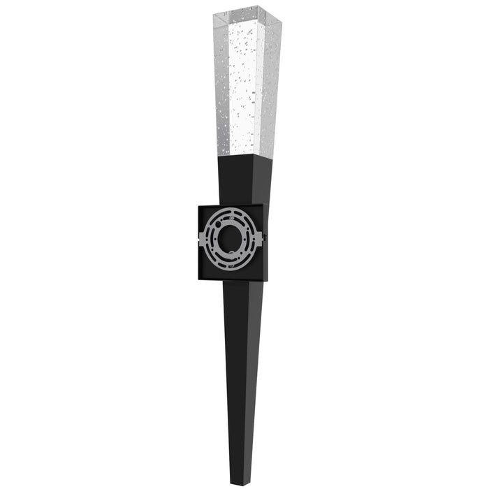 Wall Sconce Avenue Lighting HF3040-BK The Original Glacier Aspen 32"H LED Wall Sconce in Black/Bubbled Crystal in Chrome Avenue Lighting
