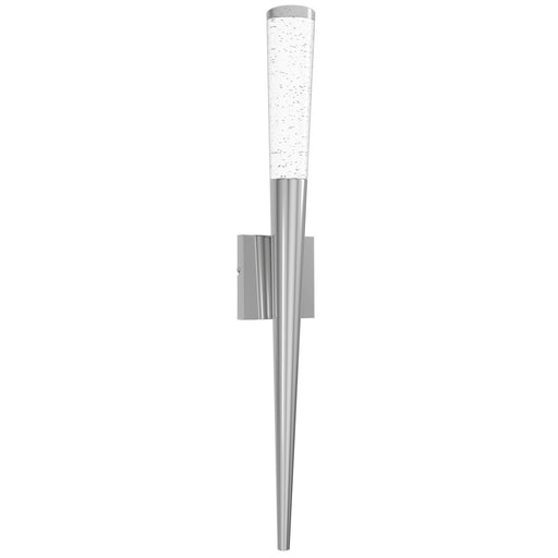 Wall Sconce Avenue Lighting HF3039-CH The Original Glacier 25"H Cone Shaped LED Wall Sconce in Chrome/Bubbled Crystal Avenue Lighting