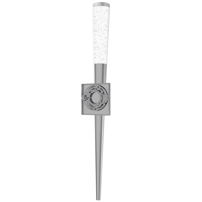 Wall Sconce Avenue Lighting HF3039-CH The Original Glacier 25"H Cone Shaped LED Wall Sconce in Chrome/Bubbled Crystal Avenue Lighting