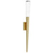 Wall Sconce Avenue Lighting HF3039-BB The Original Glacier 25"H Cone Shaped LED Wall Sconce in Brushed Brass/Bubbled Crystal Avenue Lighting