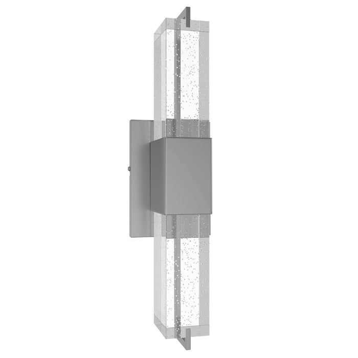 Wall Sconce Avenue Lighting HF3012-PN The Original Glacier 17"H LED Wall Sconce in Polished Nickel/Bubbled Crystal Avenue Lighting