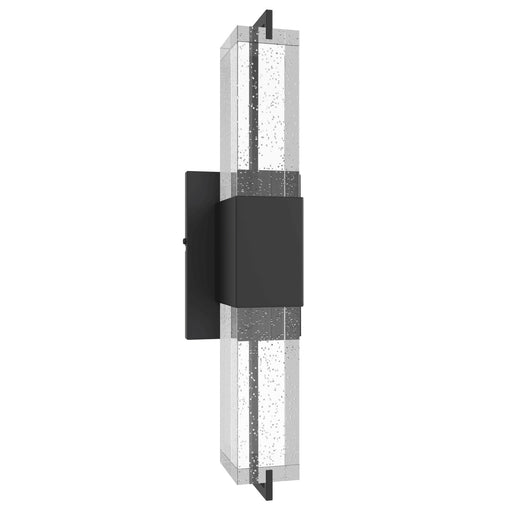 Wall Sconce Avenue Lighting HF3012-BK The Original Glacier 17"H LED Wall Sconce in Black/Bubbled Crystal Avenue Lighting