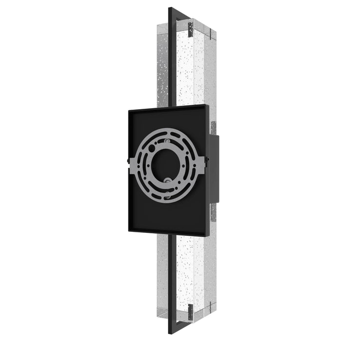 Wall Sconce Avenue Lighting HF3012-BK The Original Glacier 17"H LED Wall Sconce in Black/Bubbled Crystal Avenue Lighting