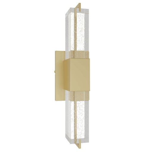 Wall Sconce Avenue Lighting HF3012-BB The Original Glacier 39"H LED Wall Sconce in Brushed Brass/Bubbled Crystal Avenue Lighting