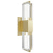 Wall Sconce Avenue Lighting HF3012-BB The Original Glacier 39"H LED Wall Sconce in Brushed Brass/Bubbled Crystal Avenue Lighting