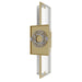 Wall Sconce Avenue Lighting HF3012-BB The Original Glacier 39"H LED Wall Sconce in Brushed Brass/Bubbled Crystal Avenue Lighting