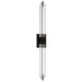 Wall Sconce Avenue Lighting HF3012-DBZ-XL The Original Glacier 39"H LED Wall Sconce in Dark Bronze/Bubbled Crystal Avenue Lighting