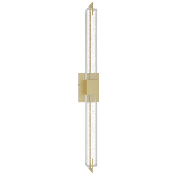 Wall Sconce Avenue Lighting HF3012-BB-XL The Original Glacier 39"H LED Wall Sconce in Brushed Brass/Bubbled Crystal Avenue Lighting