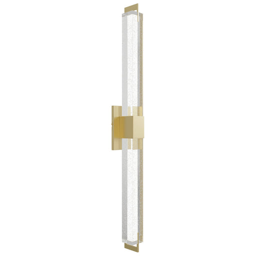 Wall Sconce Avenue Lighting HF3012-BB-XL The Original Glacier 39"H LED Wall Sconce in Brushed Brass/Bubbled Crystal Avenue Lighting