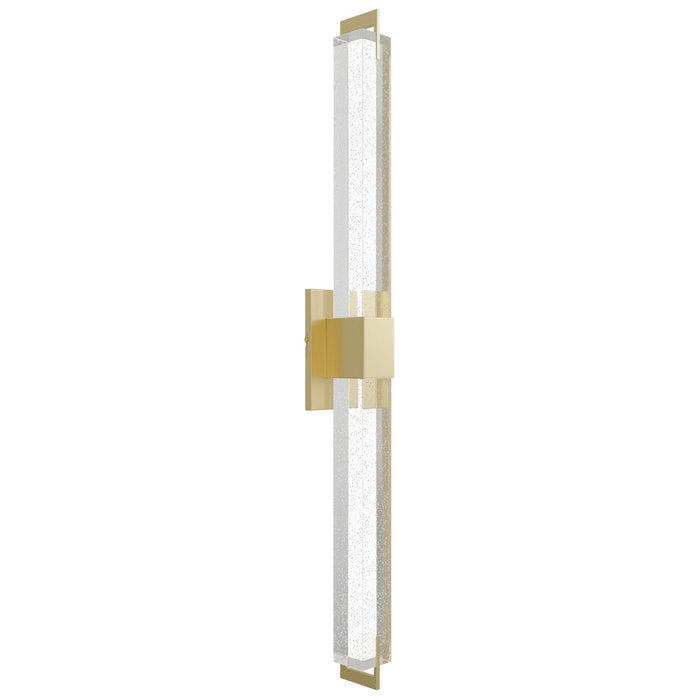 Wall Sconce Avenue Lighting HF3012-BB-XL The Original Glacier 39"H LED Wall Sconce in Brushed Brass/Bubbled Crystal Avenue Lighting
