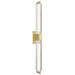 Wall Sconce Avenue Lighting HF3012-BB-XL The Original Glacier 39"H LED Wall Sconce in Brushed Brass/Bubbled Crystal Avenue Lighting
