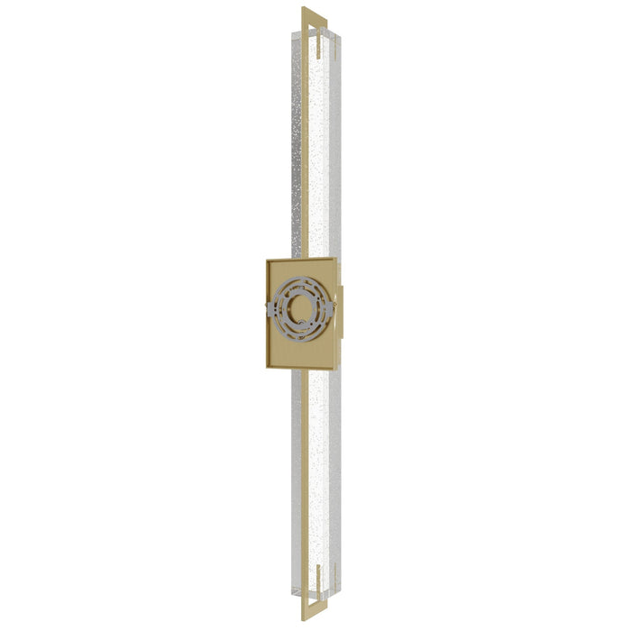 Wall Sconce Avenue Lighting HF3012-BB-XL The Original Glacier 39"H LED Wall Sconce in Brushed Brass/Bubbled Crystal Avenue Lighting