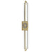 Wall Sconce Avenue Lighting HF3012-BB-XL The Original Glacier 39"H LED Wall Sconce in Brushed Brass/Bubbled Crystal Avenue Lighting