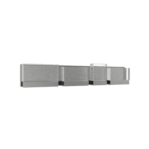 Vanity Light Avenue Lighting HF3004-PN The Original Glacier 4-Panel 33"W LED Bath Light in Polished Nickel/Bubbled Crystals Avenue Lighting