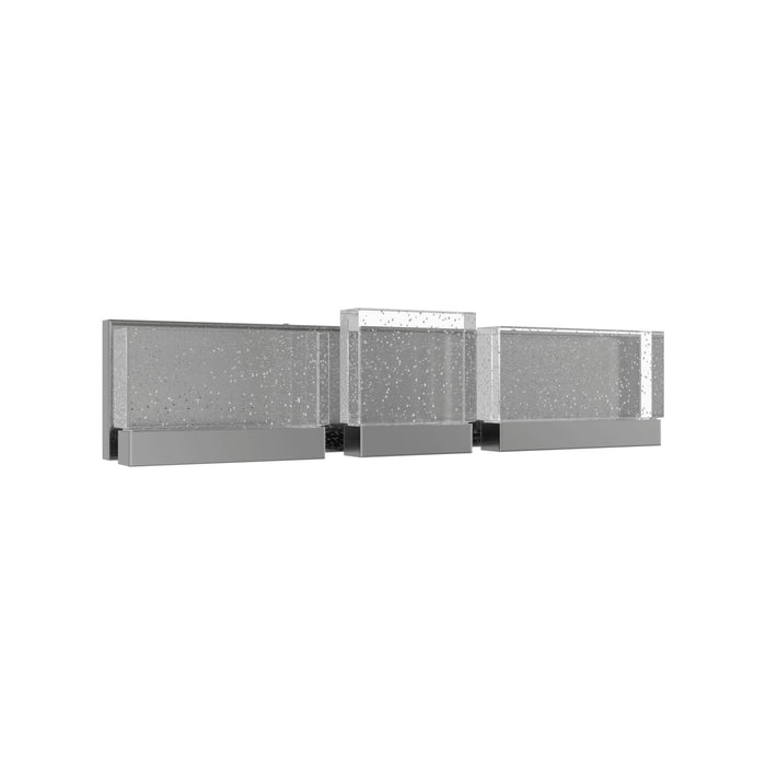 Vanity Light Avenue Lighting HF3003-PN The Original Glacier 3-Panel 24"W LED Bath Light in Polished Nickel/Bubbled Crystals Avenue Lighting