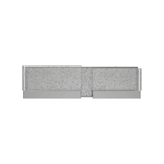 Vanity Light Avenue Lighting HF3002-PN The Original Glacier 2-Panel 18"W LED Bath Light in Polished Nickel/Bubbled Crystals Avenue Lighting