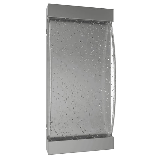 Wall Sconce Avenue Lighting HF3016-PN The Original Glacier 15"H Curved LED Wall Sconce in Polished Nickel/Bubbled Crystal Avenue Lighting