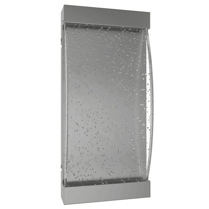 Wall Sconce Avenue Lighting HF3016-PN The Original Glacier 15"H Curved LED Wall Sconce in Polished Nickel/Bubbled Crystal Avenue Lighting