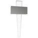 Wall Sconce Avenue Lighting HF3006-PN The Original Glacier 24"H LED Wall Sconce in Polished Nickel/Bubbled Crystal Avenue Lighting