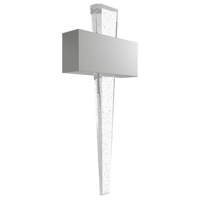 Wall Sconce Avenue Lighting HF3006-PN The Original Glacier 24"H LED Wall Sconce in Polished Nickel/Bubbled Crystal Avenue Lighting