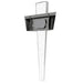 Wall Sconce Avenue Lighting HF3007-PN The Original Glacier 24"H Curved Frame LED Wall Sconce in Polished Nickel/Bubbled Crystal Avenue Lighting