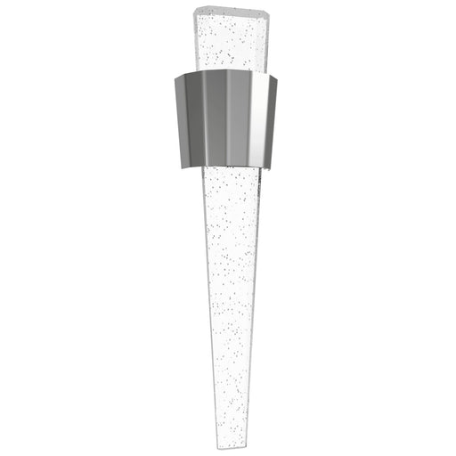 Wall Sconce Avenue Lighting HF3010-PN The Original Glacier Avenue 24" Angular Frame LED Wall Sconce in Polished Nickel/Bubbled Crystal Avenue Lighting