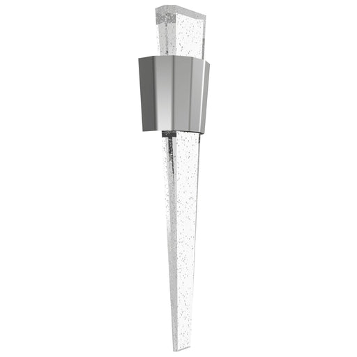 Wall Sconce Avenue Lighting HF3010-PN The Original Glacier Avenue 24" Angular Frame LED Wall Sconce in Polished Nickel/Bubbled Crystal Avenue Lighting