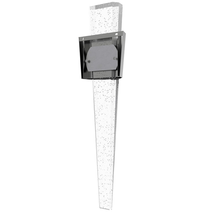 Wall Sconce Avenue Lighting HF3010-PN The Original Glacier Avenue 24" Angular Frame LED Wall Sconce in Polished Nickel/Bubbled Crystal Avenue Lighting