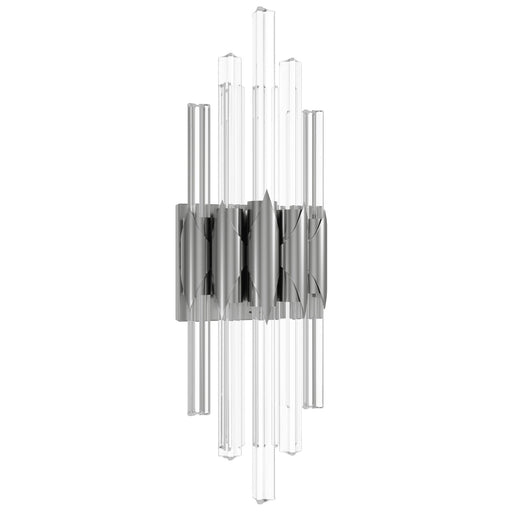 Wall Sconce Avenue Lighting HF3011-PN The Original Glacier 7-Light 22"H Crystal LED Wall Sconce in Polished Nickel Avenue Lighting