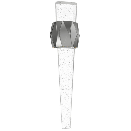 Wall Sconce Avenue Lighting HF3009-PN The Original Glacier 24"H Geometric Frame LED Wall Sconce in Polished Nickel/Bubble Crystal Avenue Lighting
