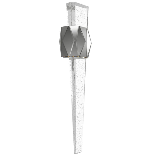 Wall Sconce Avenue Lighting HF3009-PN The Original Glacier 24"H Geometric Frame LED Wall Sconce in Polished Nickel/Bubble Crystal Avenue Lighting