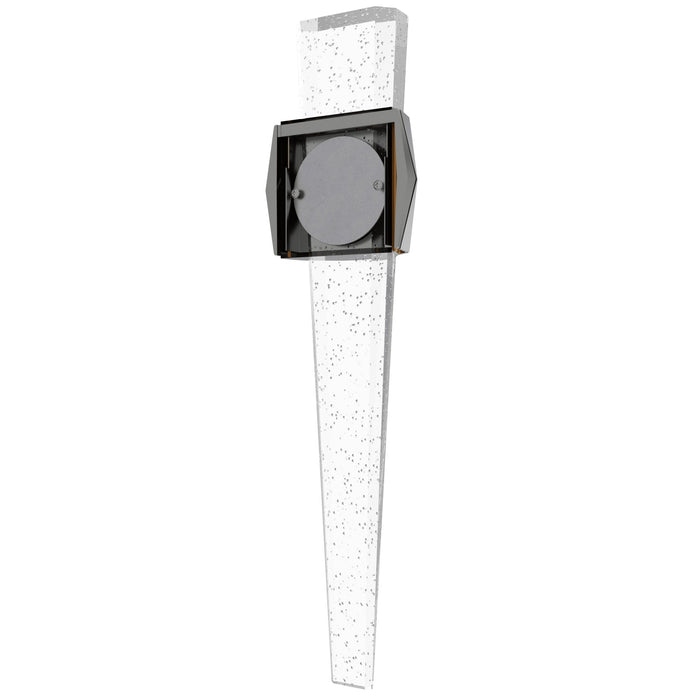 Wall Sconce Avenue Lighting HF3009-PN The Original Glacier 24"H Geometric Frame LED Wall Sconce in Polished Nickel/Bubble Crystal Avenue Lighting