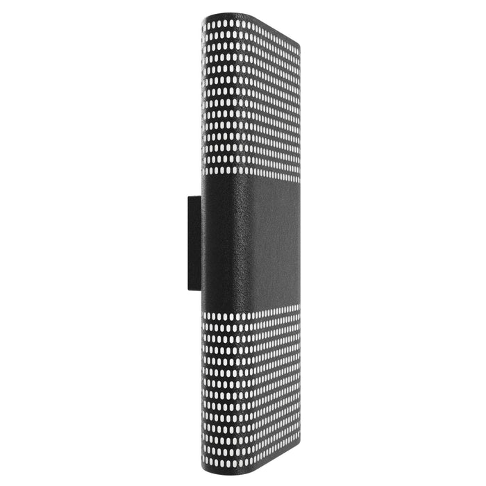 Outdoor Wall Light Avenue Lighting AV2218-BLK Avenue Outdoor 18"H LED Wall Sconce with Perforated Black Frame Avenue Lighting