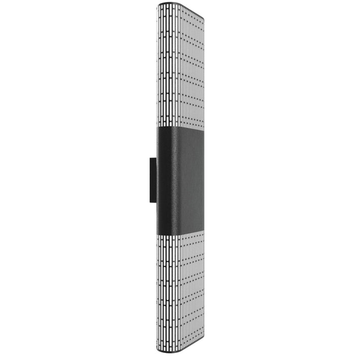 Outdoor Wall Light Avenue Lighting AV2336-BLK Avenue Outdoor 36"H LED Wall Sconce with Perforated Black Frame Avenue Lighting