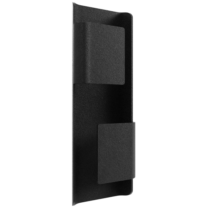 Outdoor Wall Light Avenue Lighting AV2418-BLK Avenue Outdoor 18"H 2-Panel LED Wall Sconce in Black Avenue Lighting