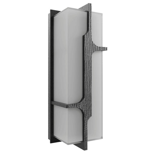 Outdoor Wall Light Avenue Lighting AV2618-BLK Avenue Outdoor 18"H Faux Wood Grain LED Wall Sconce in Black Avenue Lighting