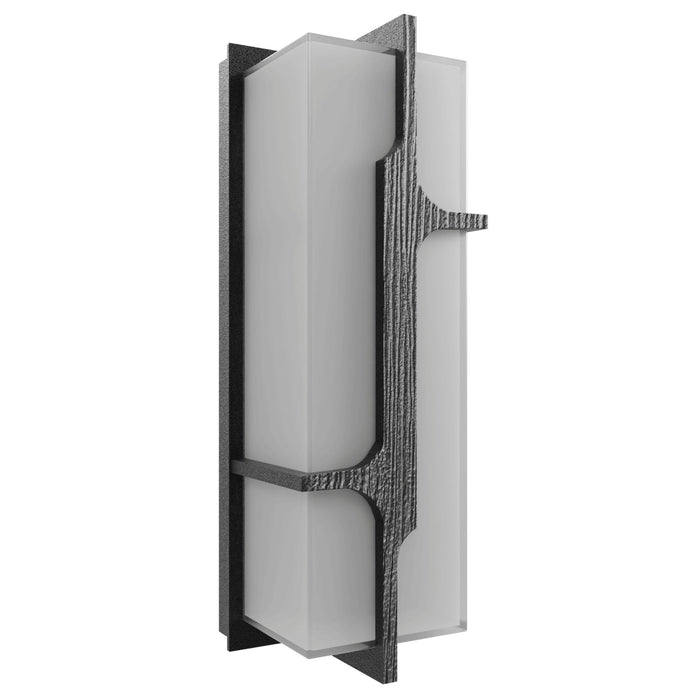Outdoor Wall Light Avenue Lighting AV2618-BLK Avenue Outdoor 18"H Faux Wood Grain LED Wall Sconce in Black Avenue Lighting