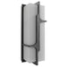 Outdoor Wall Light Avenue Lighting AV2618-BLK Avenue Outdoor 18"H Faux Wood Grain LED Wall Sconce in Black Avenue Lighting