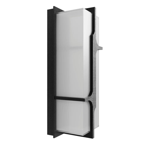 Outdoor Wall Light Avenue Lighting AV2618-BLK Avenue Outdoor 18"H Faux Wood Grain LED Wall Sconce in Black Avenue Lighting