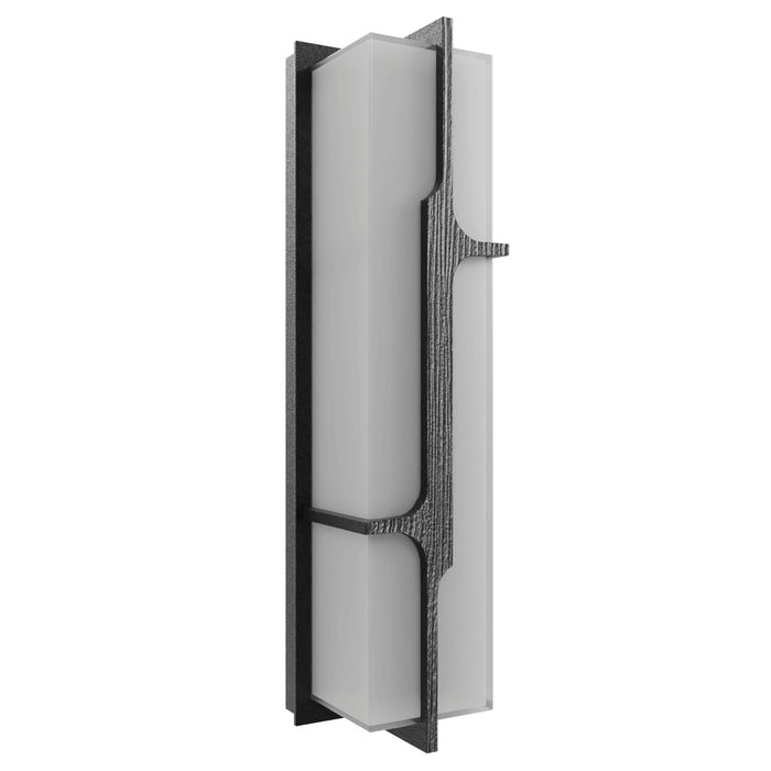Outdoor Wall Light Avenue Lighting AV2624-BLK Avenue Outdoor 24"H Faux Wood Grain LED Wall Sconce in Black Avenue Lighting