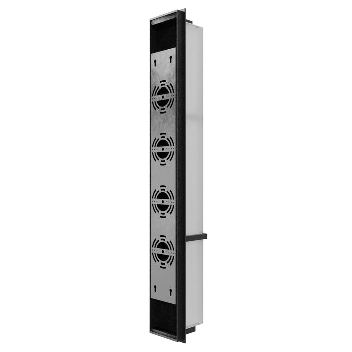 Outdoor Wall Light Avenue Lighting AV2636-BLK Avenue Outdoor 36"H Faux Wood Grain LED Wall Sconce in Black Avenue Lighting