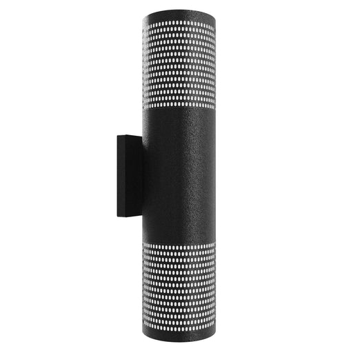 Outdoor Wall Light Avenue Lighting AV2718-BLK Avenue Outdoor 18"H Up/Down LED Wall Sconce with Perforated Black Frame Avenue Lighting