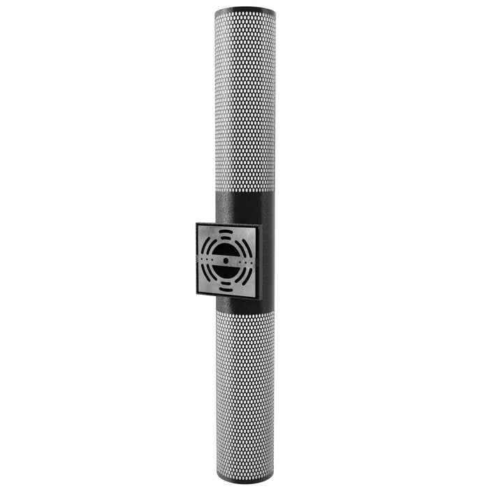 Outdoor Wall Light Avenue Lighting AV2736-BLK Avenue Outdoor 36"H Cylindrical LED Wall Sconce with Perforated Black Frame Avenue Lighting