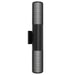Outdoor Wall Light Avenue Lighting AV2824-BLK Avenue Outdoor 24" H Cylindrical LED Wall Sconce in Black with Perforated Grid Frame Avenue Lighting